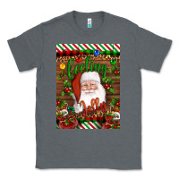 Charcoal Heather Christmas Feeling Jolly Santa Classic Tee - Artiststas