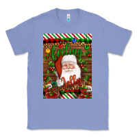 Colony Blue Christmas Feeling Jolly Santa Classic Tee - Artiststas