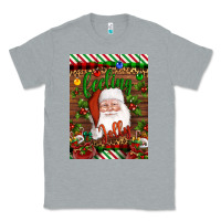Heather Grey Christmas Feeling Jolly Santa Classic Tee - Artiststas