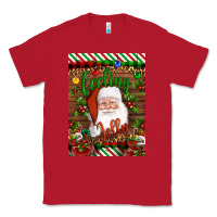 Red Christmas Feeling Jolly Santa Classic Tee - Artiststas