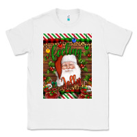 White Christmas Feeling Jolly Santa Classic Tee - Artiststas
