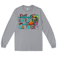 Heather Grey weekend coffee and camping Long Sleeve Tee - AdoDesignShop