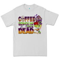 Dove Grey coffee brings me back dead Premium Tee - BarkalooDesign