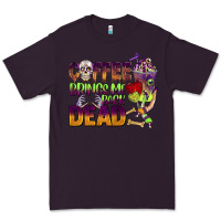 Plum coffee brings me back dead Premium Tee - BarkalooDesign