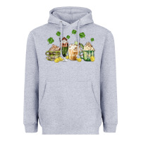 Heather Grey patricks day coffee Heavyweight Hoodie - MaliasSmallBusiness