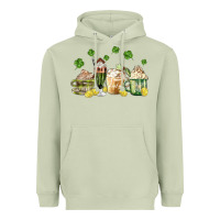 Matcha patricks day coffee Heavyweight Hoodie - MaliasSmallBusiness