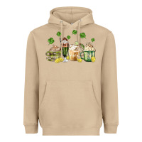 Mushroom patricks day coffee Heavyweight Hoodie - MaliasSmallBusiness