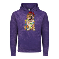 Cloud Purple christmas bulldog Vintage Hoodie - RanaPortraitStore