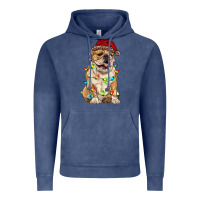 Christmas Bulldog Vintage Hoodie | Teevron
