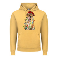 Vintage Mustard christmas bulldog Vintage Hoodie - RanaPortraitStore