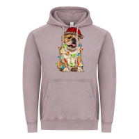 Vintage Zinc christmas bulldog Vintage Hoodie - RanaPortraitStore
