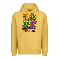 Antique Gold love taching halloween Premium Hoodie - RacoonDesign