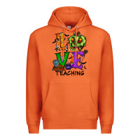 Carrot love taching halloween Premium Hoodie - RacoonDesign