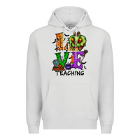 Dove Grey love taching halloween Premium Hoodie - RacoonDesign