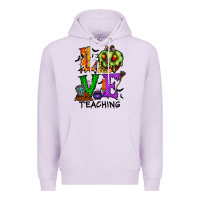 Lilac love taching halloween Premium Hoodie - RacoonDesign