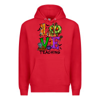 Red love taching halloween Premium Hoodie - RacoonDesign