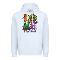 White love taching halloween Premium Hoodie - RacoonDesign