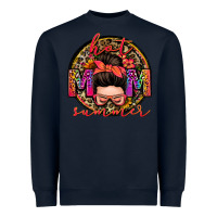 Navy hot mom summer messy bun Heavyweight Sweatshirt - Zillion Design Studio