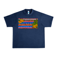 Navy usa sunflower and cactus license plate Urban Heavy Tee - HRA Design Shop