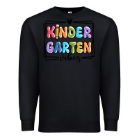 Black kinder garten vibes Premium Sweatshirt - MaliasSmallBusiness