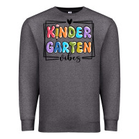 Charcoal Heather kinder garten vibes Premium Sweatshirt - MaliasSmallBusiness