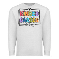 Oatmeal Heather kinder garten vibes Premium Sweatshirt - MaliasSmallBusiness