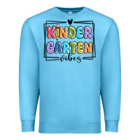 Ocean Blue kinder garten vibes Premium Sweatshirt - MaliasSmallBusiness
