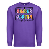 Purple kinder garten vibes Premium Sweatshirt - MaliasSmallBusiness