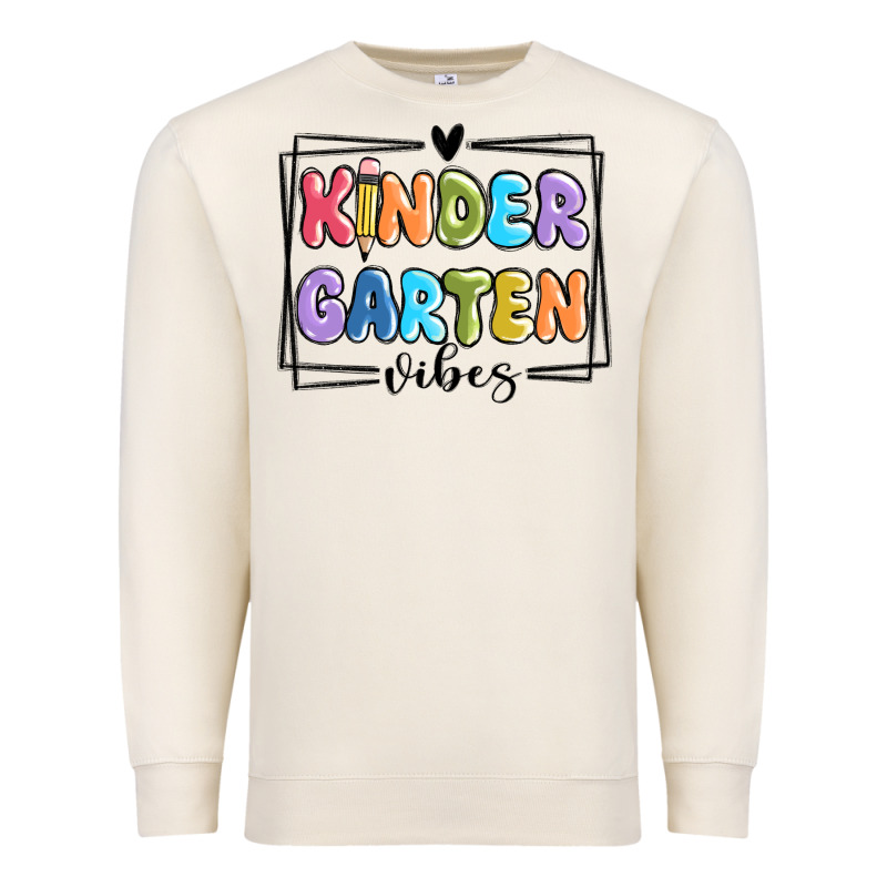 Kinder Garten Vibes Premium Sweatshirt by MaliasSmallBusiness | Teevron