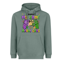 Sage i paused my game for mardi gras Heavyweight Hoodie - MaliasSmallBusiness