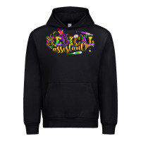 Black MA Medical Assistant Mardi Gras Urban Hoodie - NancyCooperArtShop