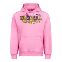 Fuchsia Pink MA Medical Assistant Mardi Gras Urban Hoodie - NancyCooperArtShop