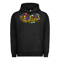 Pigment Black MA Medical Assistant Mardi Gras Urban Hoodie - NancyCooperArtShop
