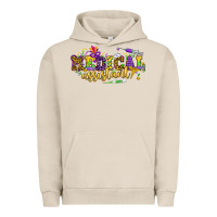 Pigment French Oak MA Medical Assistant Mardi Gras Urban Hoodie - NancyCooperArtShop