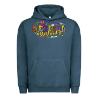 Pigment Midnight Navy MA Medical Assistant Mardi Gras Urban Hoodie - NancyCooperArtShop
