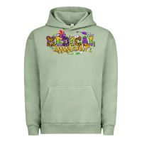 Pigment Oil Green MA Medical Assistant Mardi Gras Urban Hoodie - NancyCooperArtShop