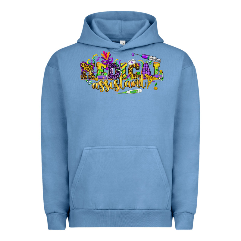 Ma Medical Assistant Mardi Gras Urban Hoodie by NancyCooperArtShop | Teevron