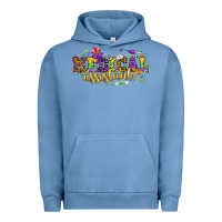 Pigment Pebble Blue MA Medical Assistant Mardi Gras Urban Hoodie - NancyCooperArtShop