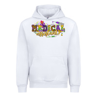 White MA Medical Assistant Mardi Gras Urban Hoodie - NancyCooperArtShop