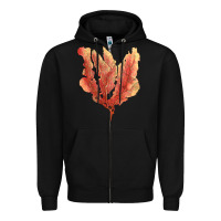 Black pink venus fan sea coral Zipper Hoodie - LillyAllenDesigns