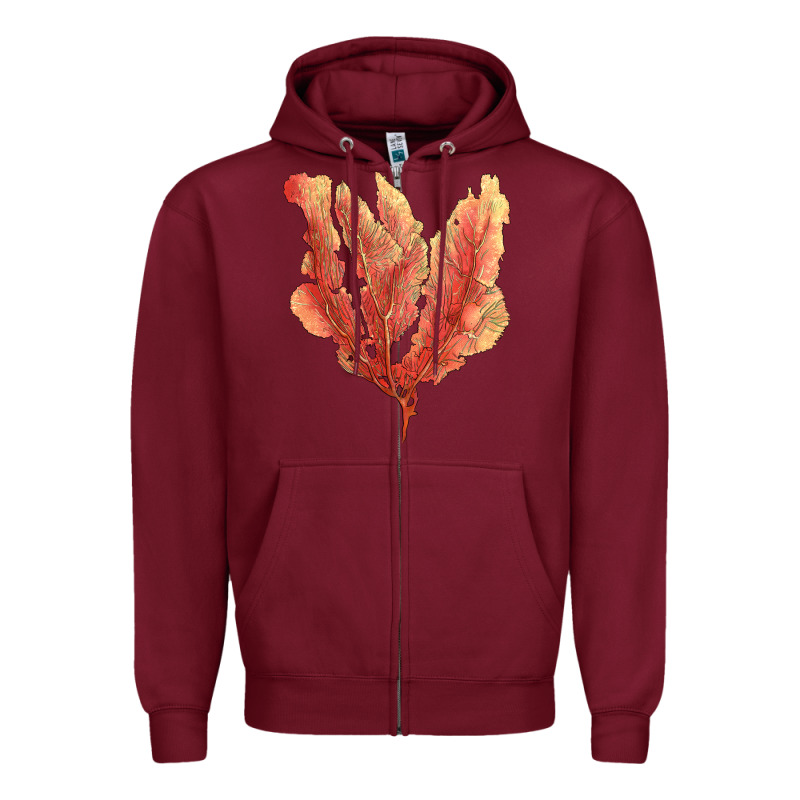 Pink Venus Fan Sea Coral Zipper Hoodie by LillyAllenDesigns | Teevron
