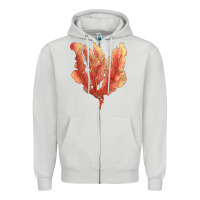 Dove Grey pink venus fan sea coral Zipper Hoodie - LillyAllenDesigns
