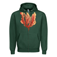 Sports Green pink venus fan sea coral Zipper Hoodie - LillyAllenDesigns