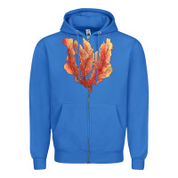 True Royal pink venus fan sea coral Zipper Hoodie - LillyAllenDesigns