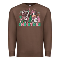 Chestnut my first christmas cow Premium Sweatshirt - MaliasSmallBusiness