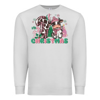 Dove Grey my first christmas cow Premium Sweatshirt - MaliasSmallBusiness