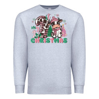 Heather Grey my first christmas cow Premium Sweatshirt - MaliasSmallBusiness