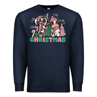 Navy my first christmas cow Premium Sweatshirt - MaliasSmallBusiness