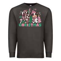 Smoke my first christmas cow Premium Sweatshirt - MaliasSmallBusiness