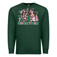 Sports Green my first christmas cow Premium Sweatshirt - MaliasSmallBusiness